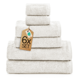 6 tlg. Baumwolle Handtuch-Set